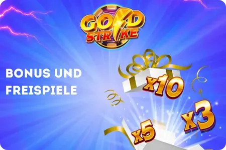 Gold Strike Bonusfunktionen und Freispiele